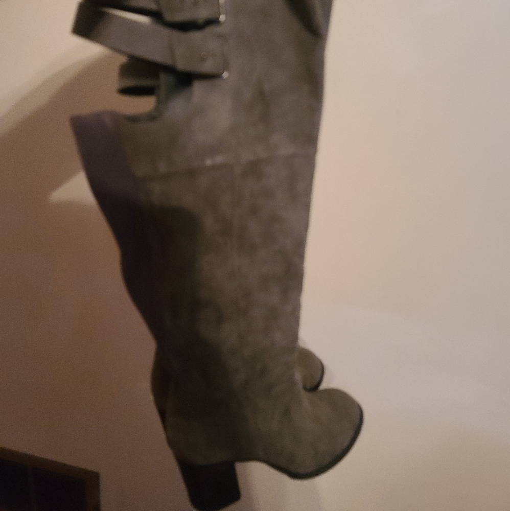 Torrid grey over the knee boots